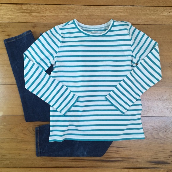 NWT Gymboree Girls Long Sleeve Shirt and Jeans - Picture 1 of 6